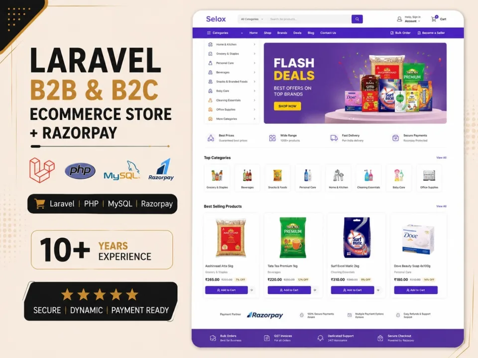 Selox: b2b & b2c marketplace screenshot