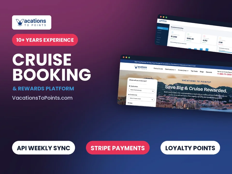 Vacations to Points: cruise booking & rewards screenshot